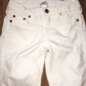 White true religion jeans 25 Brooklyn cotton/poly